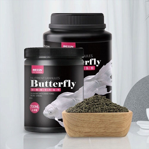 Cám cá chép sư tử Bessn Butterfly - Thức ăn lên màu cho cá, giàu đạm, tảo xoắn và Vitamin