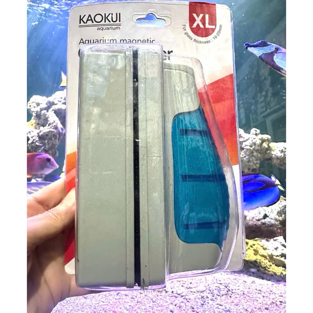 Cọ nam châm siêu dính cạo rêu bám kính bể cá