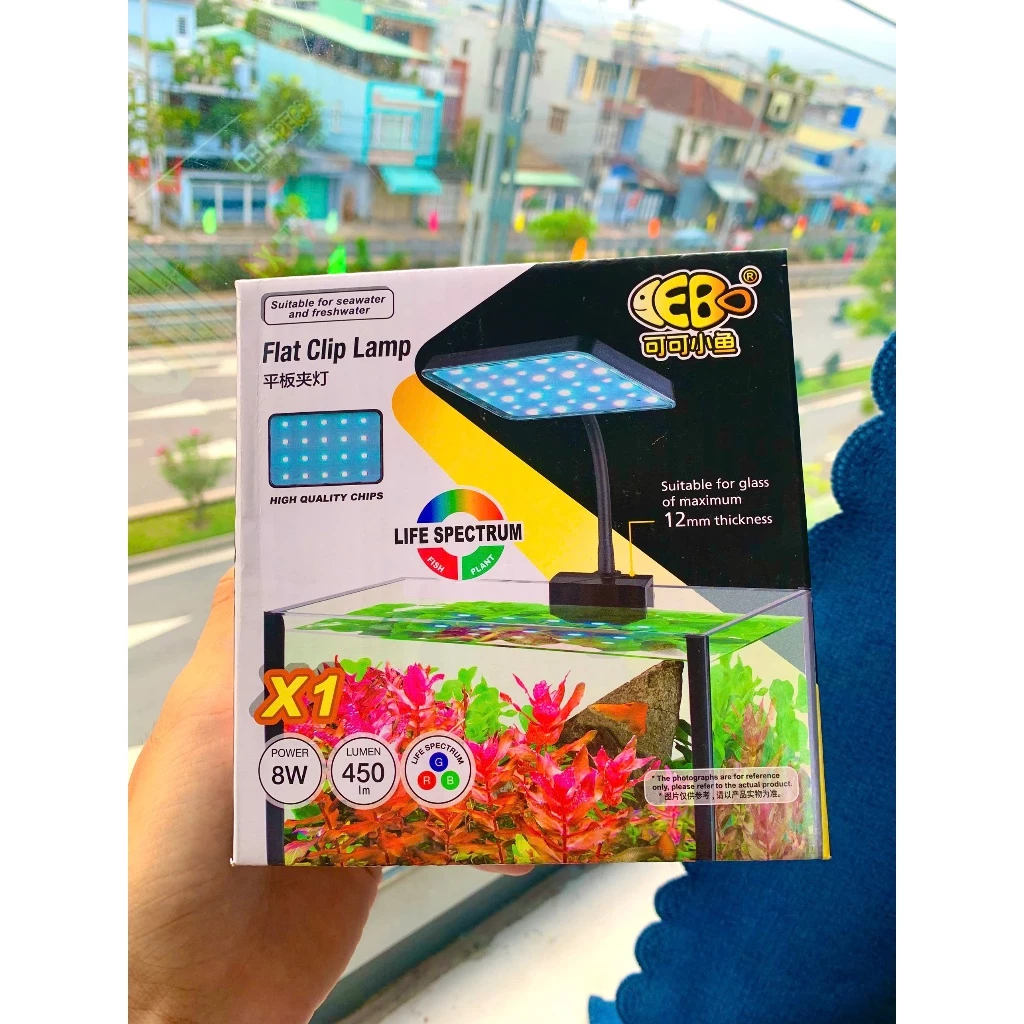 Đèn Led coco Helios Flat Nano X1 ,X1 Plus Đỏ Cá Không Đỏ Nước 8w -13w Cho Bể Cá Tép Cảnh Thủy Sinh