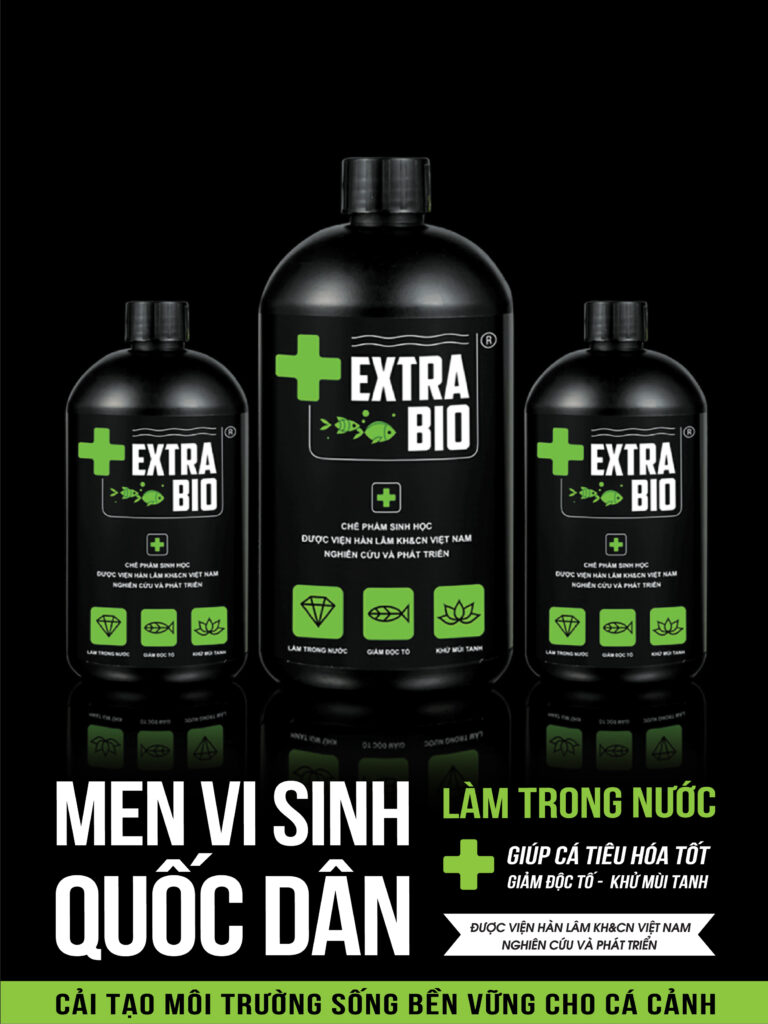 Men Vi Sinh Extra Bio làm trong nước bể cá - ExtraBio cao cấp cho cá cảnh 125Ml - 250ML - 500ML